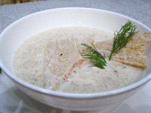 Суп-пюре из шампиньонов