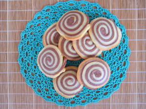 Песочное печенье «Двухцветная спираль»